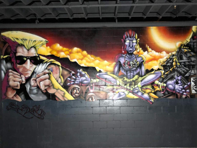 Street Fighter II graffiti